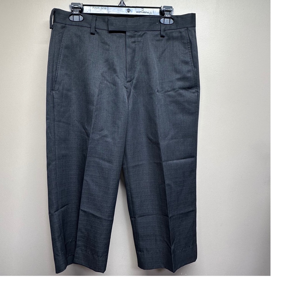 Kenneth Cole Reaction Women Charcoal Gray Suit Trousers Dress Pants Size 32x30